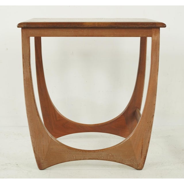 Brown Set of 1960s G-Plan Astro Teak Nesting Tables-Unmarked For Sale - Image 8 of 11
