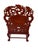Antique Chinese Rosewood Dragon Armchair – Peranakan Style Carved Chair With Marble Insert, C. Late 19th or Early 20th Century For Sale In Miami - Image 6 of 16