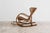 Brown Vintage Rocking Chair in Bamboo and Woven Wicker, 1960s For Sale - Image 8 of 10