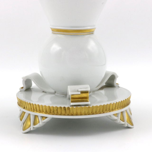 1930s Rosenthal Footed Porcelain Vase For Sale - Image 15 of 18