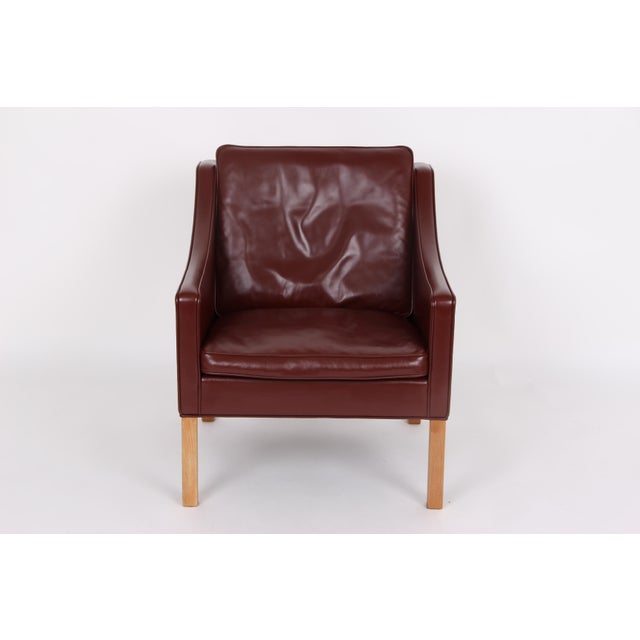 Models 2292, 2207, 2204 and 2202 Living Room Set in Leather by Børge Mogensen for Fredecia Furniture, Denmark, 2006, Set of 4 For Sale - Image 10 of 18