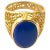 18k Gold Filigree Lapis Lazuli Ring For Sale In Tampa - Image 6 of 11