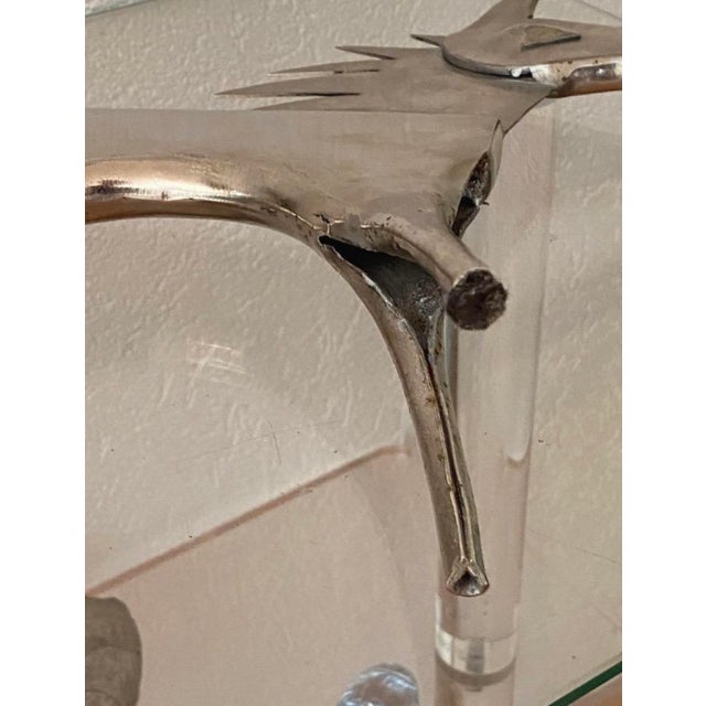 Sculpture of a Horse in Silver-Plated Metal, 1980s For Sale - Image 15 of 18