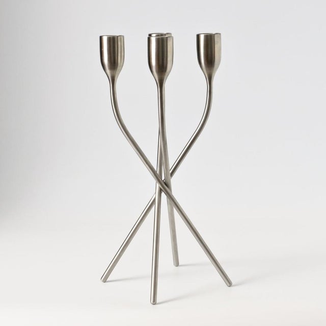 Stainless Steel Candleholder by Claus Jensen & Henrik Holbaek for Eva Solo, 2000s For Sale - Image 4 of 8