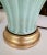 Pair Chinese Celadon Green Relief Porcelain Table Lamps For Sale In Palm Springs - Image 6 of 12