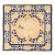 Nazmiyal Collection Square Golden Antique Chinese Ningxia Rug For Sale
