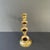 Solid Brass Swing 7 Arm Menorah Candelabra Candle Holder For Sale - Image 4 of 7
