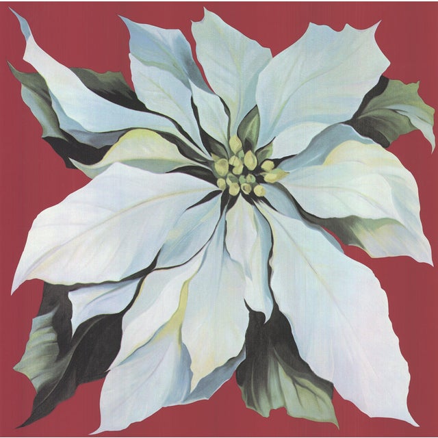 Contemporary Lowell Nesbitt Pointsettia, 1978 - Signed For Sale - Image 3 of 5