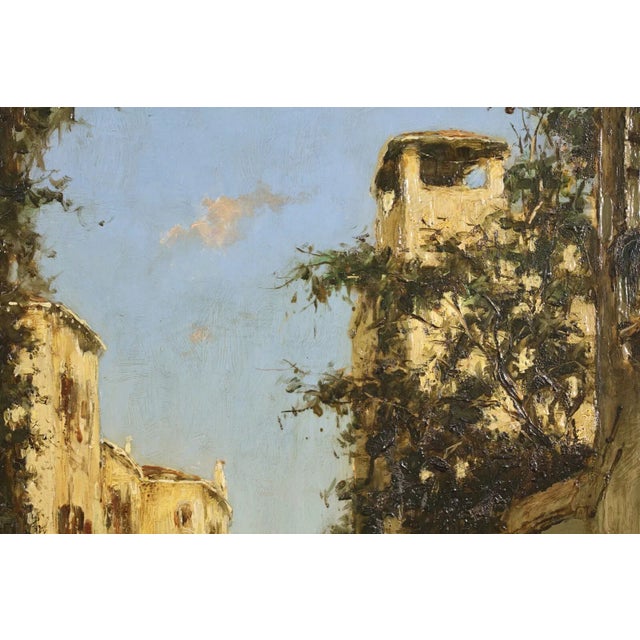 Large Post Impressionist Oil Painting Venice, Albert Duprat 1882-1974 For Sale - Image 6 of 12