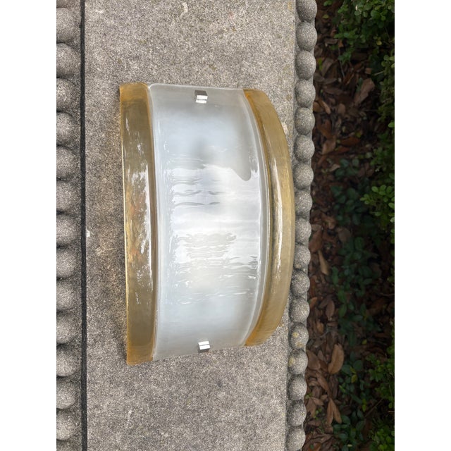 1970s Pair of Murano Glass Sconces by Mazzega For Sale - Image 5 of 12