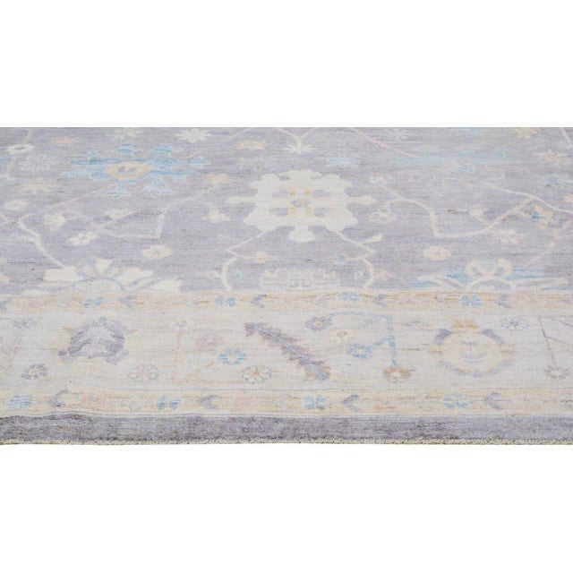 Turkish Wool Oushak Rug,10'X13'10" For Sale - Image 4 of 6