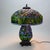 Arts & Crafts Arts & Crafts Leaded Stained Glass Table Lamp, Early 20th Century For Sale - Image 3 of 10