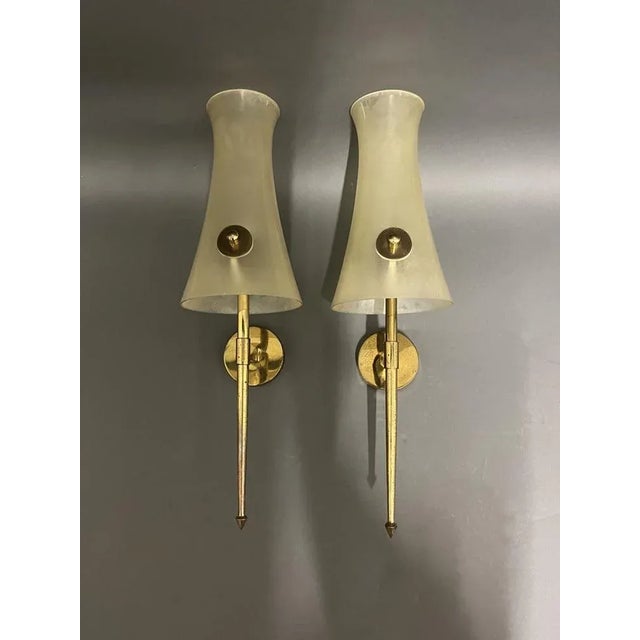 Italian Murano Wall Lights, 1950, Set of 2 For Sale - Image 4 of 11