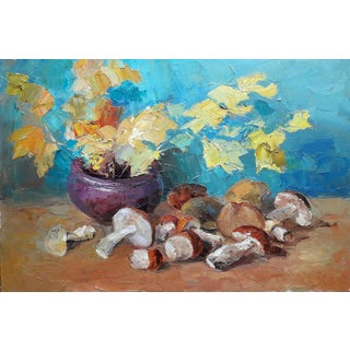 Oil Painting Mushroom Time Serdyuk Boris Petrovich For Sale