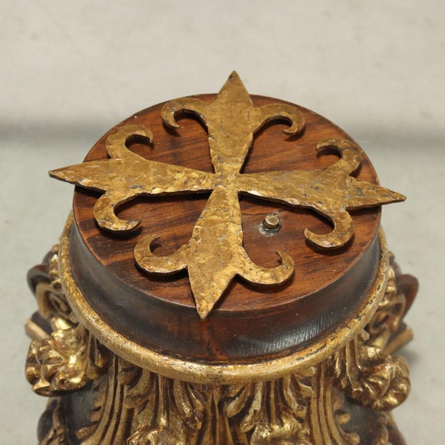 Carved Wooden Center Table with Glass Top For Sale - Image 6 of 10