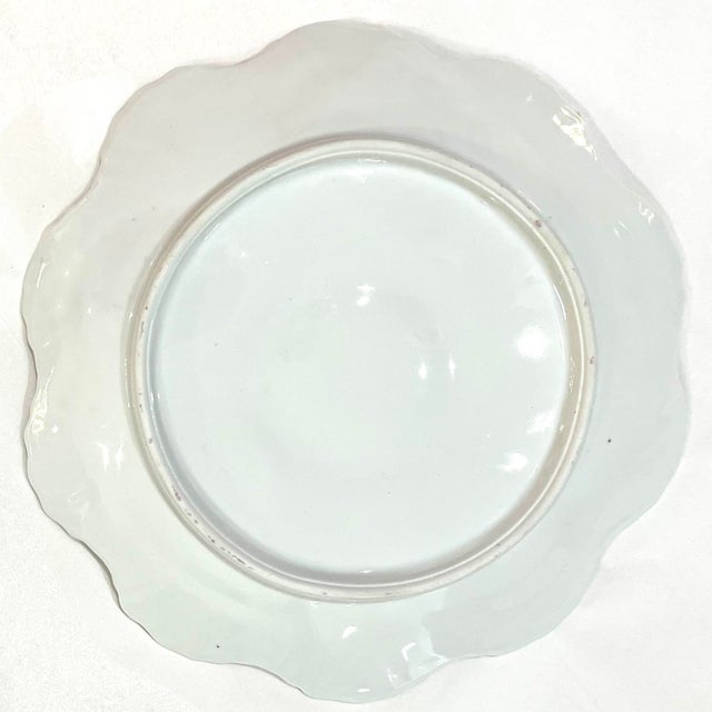 Late 19th Century Weimar Porzellan Oyster Plates - Luster and Gold Decoration - Set Four For Sale - Image 10 of 14