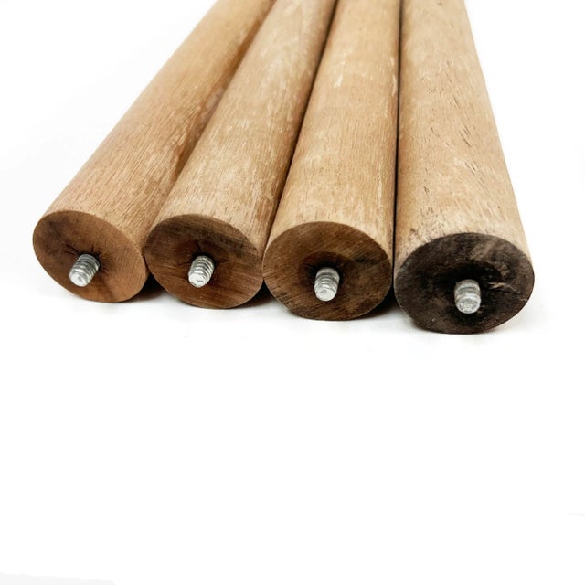 Turn any table into a mid century modern classic by adding this set of 4 long, tapered wooden legs. They have that classic...