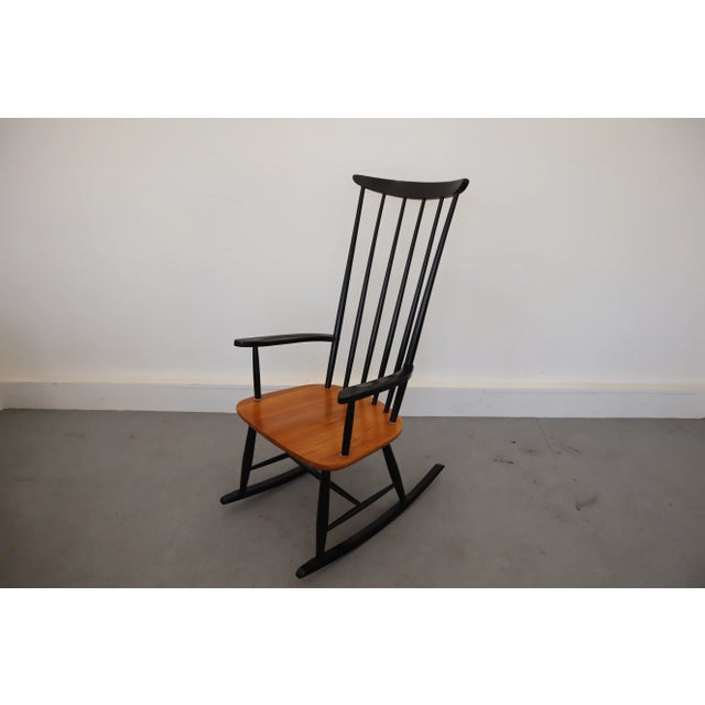 Wood Mid-Century Rocking Chair by Ilmari Tapiovaara, 1960s For Sale - Image 7 of 14