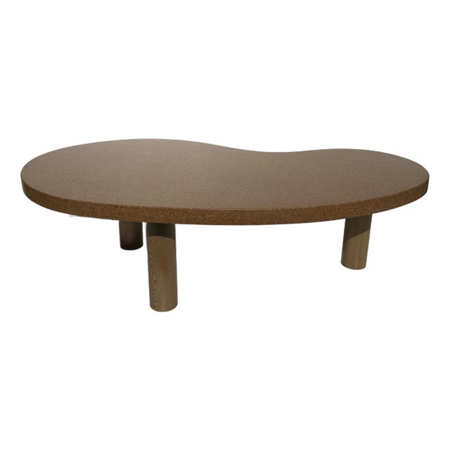Kidney Shaped Cork Coffee Table For Sale