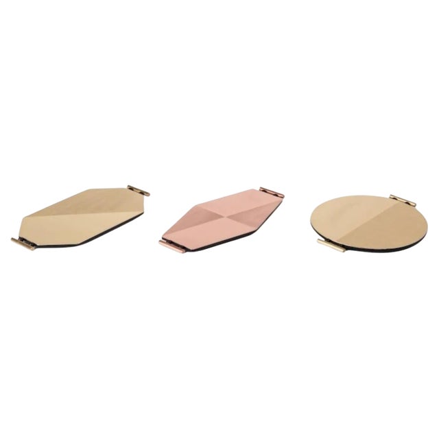 Satin Trays by Mingardo, Set of 3 For Sale
