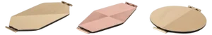 Satin Trays by Mingardo, Set of 3