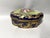 A beautiful antique French Sevres style porcelain box dating from around 1880, richly decorated in classic blue porcelain...