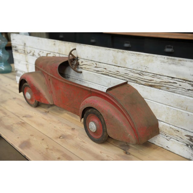 1930s Sheet Metal Toy Car Sign, 1930s For Sale - Image 5 of 9