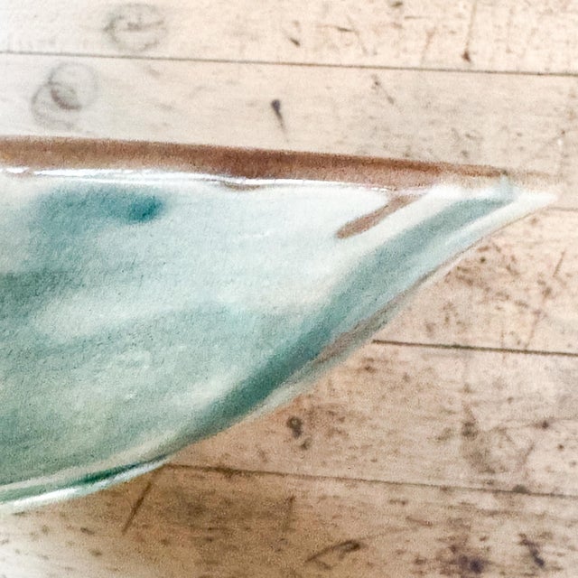 Emerald Late 19th Century Griffen Smith & Hill American Majolica Centerpiece Bowl For Sale - Image 8 of 10