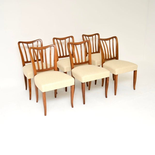 Mid-Century Italian Walnut Dining Chairs by Paolo Buffa, 1950, Set of 6 For Sale - Image 11 of 11