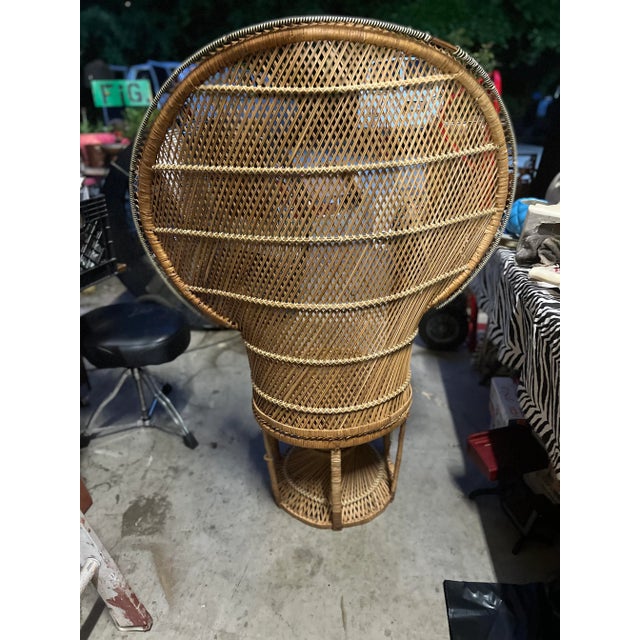Boho Chic 1970s Vintage Peacock Chair For Sale - Image 3 of 5