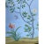 36"*72"/Panel, a Set of 4 Panels Light Blue Chinoiserie Birds and Flowers Artwork (No Frame),Tea Paper For Sale - Image 4 of 11