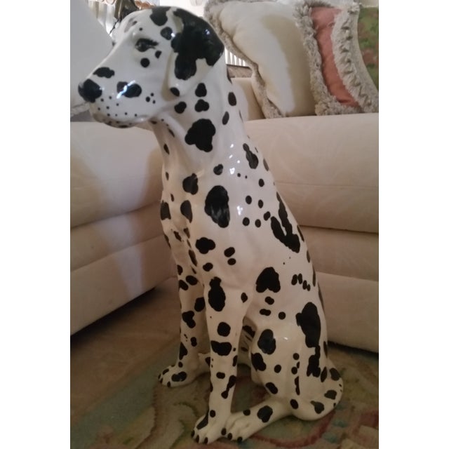 Vintage Dalmatian Dog Full Size Porcelain Statue Chairish