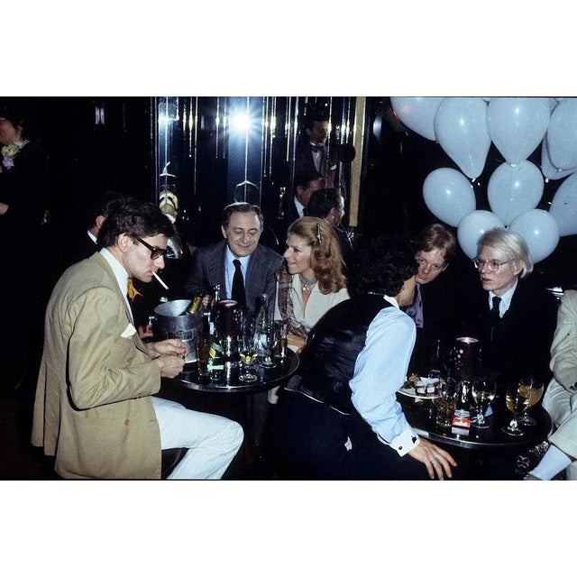 Yves Saint Laurent Tribute' Contemporary Archival Color Photograph Print From the Original Negative by Michel Dufour - 12x10 For Sale - Image 4 of 4