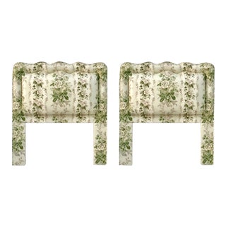 Custom Upholstered Twin Headboards - A Pair For Sale