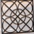1990s Geometric Circles in Squares Forged Iron Wall Art For Sale - Image 5 of 5