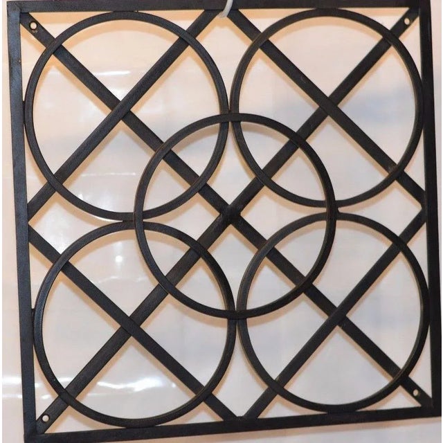 Modern Fabricated Ornamental Iron Wall Art By Global Views Black Chairish