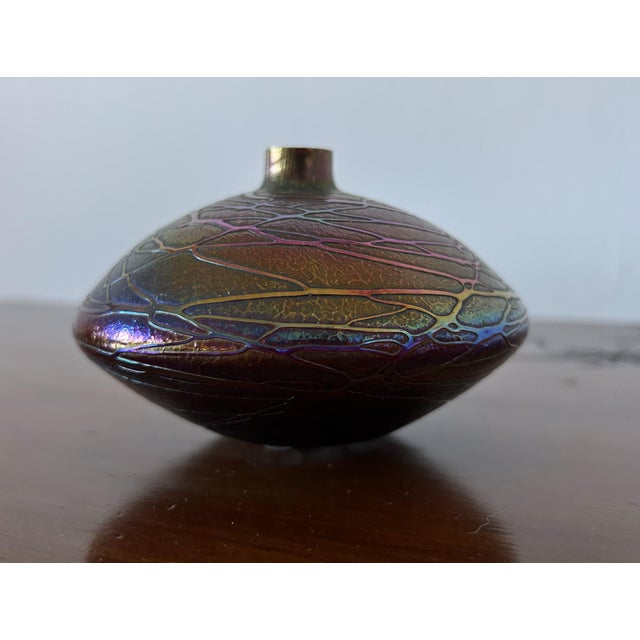 Art Nouveau Spinning Top Vase by Johann Loetz, 1920s For Sale - Image 4 of 16