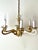 Hollywood Regency Brass 6-Arm Chandelier by Leclaire & Schäfer, 1970s For Sale - Image 13 of 16