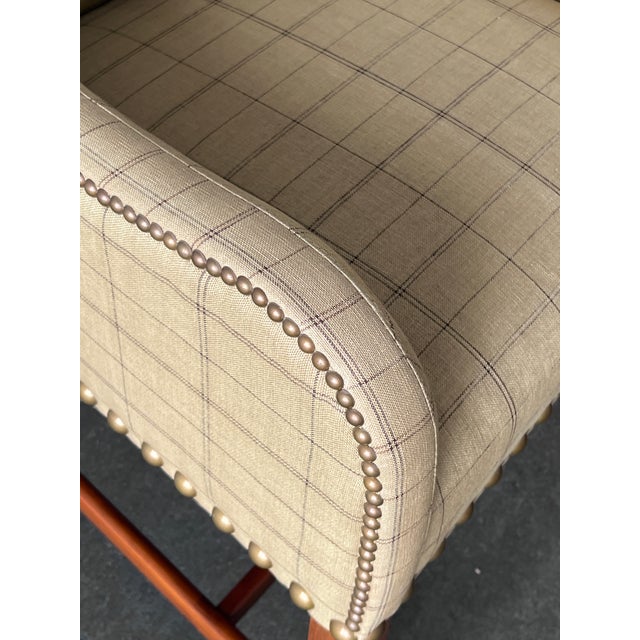 Ralph Lauren Cape Lodge Windowpane Print Dining Room Chairs, Set of