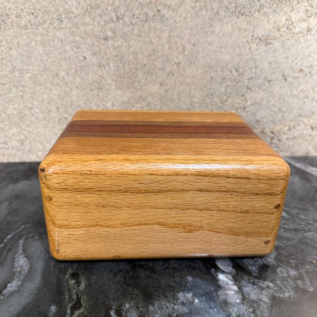 Tan Decorative Wooden Box Attributed Dean Santner Studio Organic Modern For Sale - Image 8 of 13