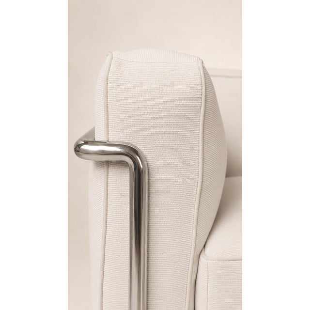 Brutalist LC3 Lounge Chairs by Le Corbusier for Cassina, 2014, Set of 2 For Sale - Image 3 of 12