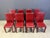 Red Leather Dining Chairs from Roche Bobois, France, 1980s, Set of 8 For Sale - Image 9 of 15