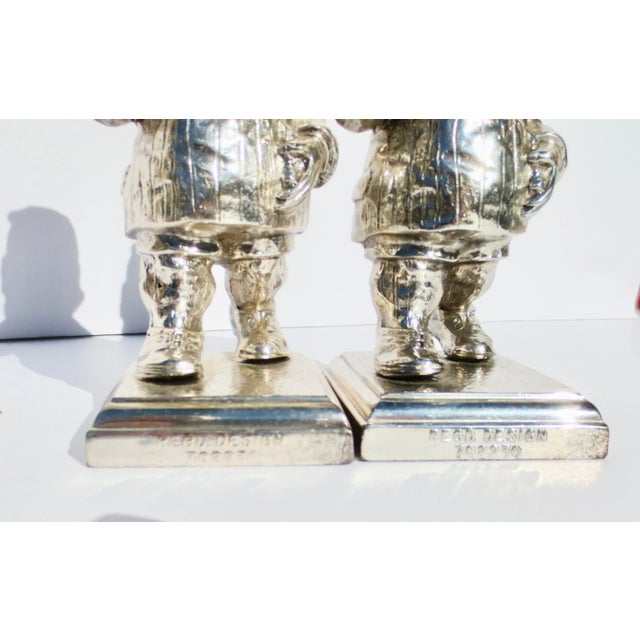 1930s Mr. Punch Lighters Silverplate Circa 1900 -A Pair of Two For Sale - Image 5 of 7