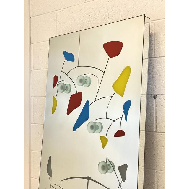 Backlit Mirror Coat Rack, 1980s For Sale - Image 5 of 18