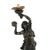 Late 19th Century French Neoclassical Figural Torchère Lamp on Marble Base, 19th Century For Sale - Image 5 of 6