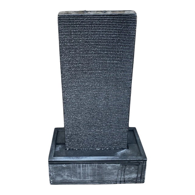 Slate Grey Ripple Fountain For Sale