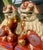 Pair of Vintage Japanese Kutani Porcelain Foo Dog Statues For Sale - Image 4 of 12