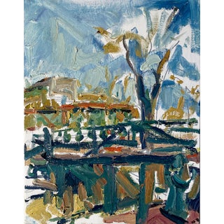 Abstract Expressionist Original Oil Painting by Rebecca Dvorak, Richmond Low Line #4 For Sale