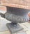 Metal Vintage Ornate Cast Iron Garden Urn Planter With Scroll Handles & Aged Patina For Sale - Image 7 of 12
