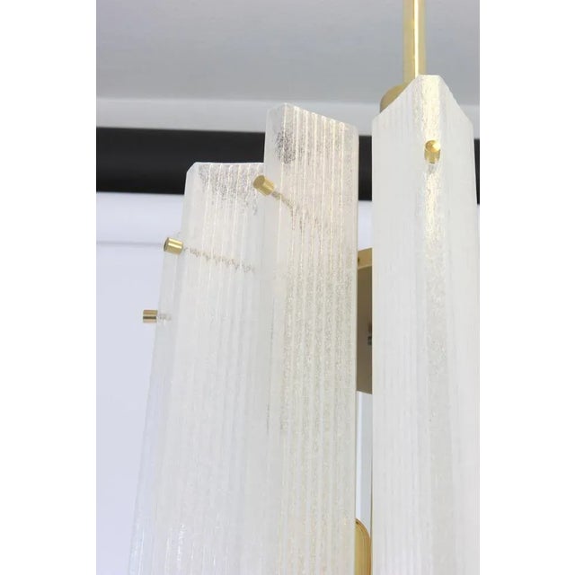 Large German Murano Ice Glass Pendant from Limburg, 1970s For Sale - Image 6 of 12